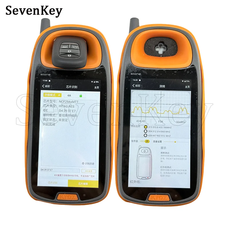 Seven KR5TP-4 72147-3A0-A11 A3C0775510100 5 Button Smart Key Fob 433MHz 4A Chip For Honda Civic CR-V HR-V Pilot Accord 2022-2024