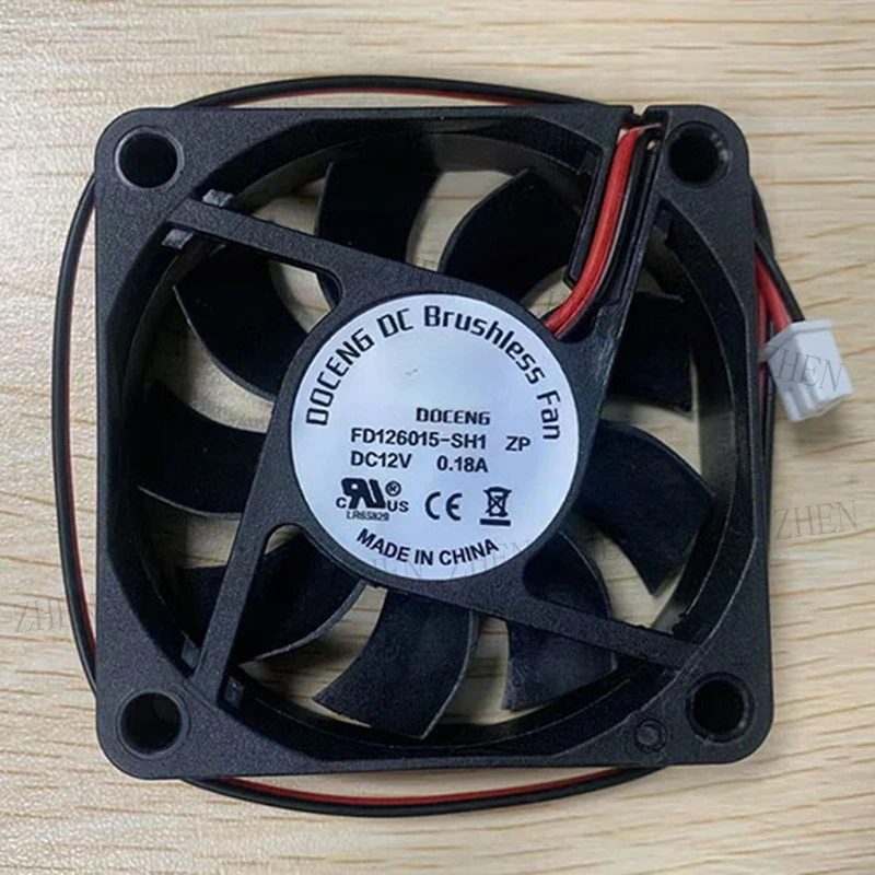 

S New for DOCENG FD126015-SH1 ZP DC12V 0.18A 2pin Cooling Fan#QW