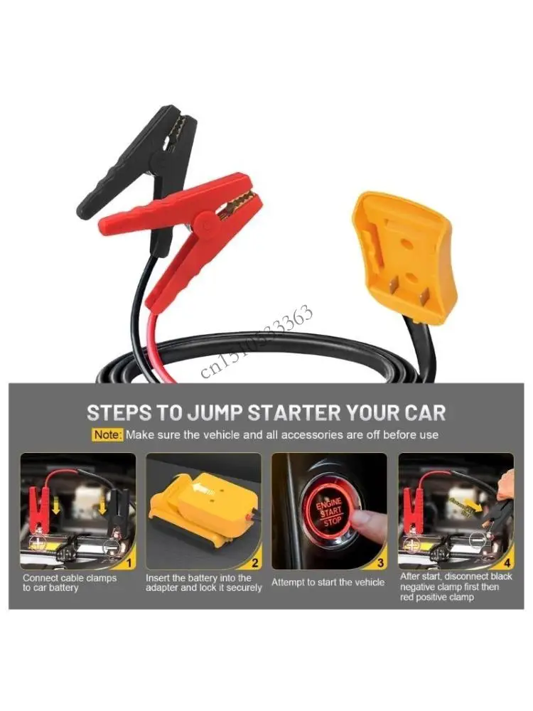 

Battery Jump Starter Cable Clamps High Conductivity Copper Clamps Jump Starter Cables for Efficient Power Restoration 090E