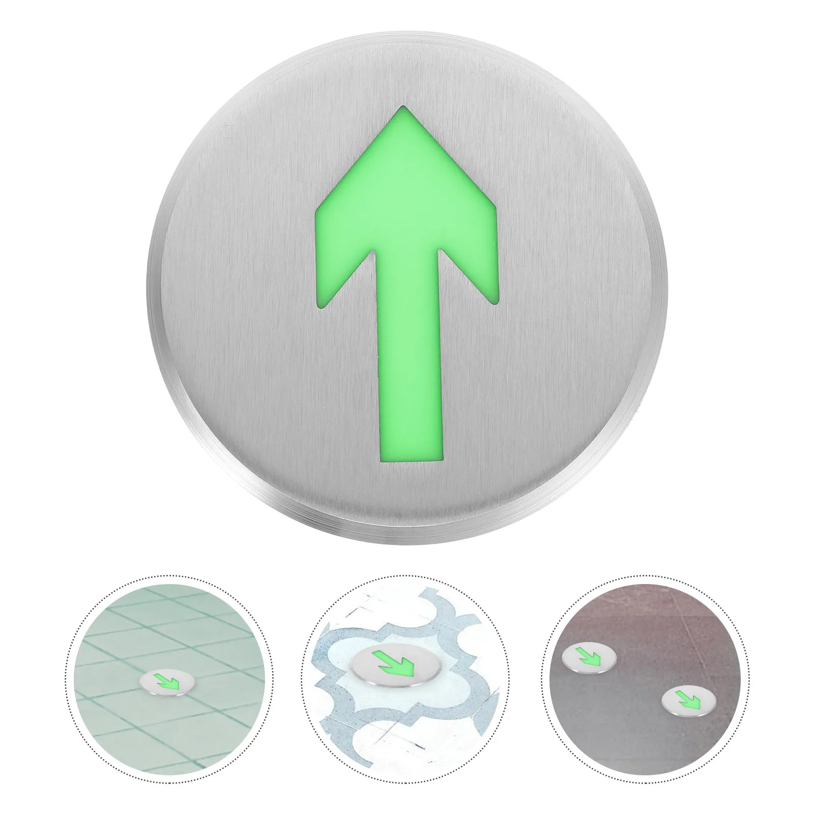 

Luminous Arrow Floor Signs Night Glowing Safety Evacuation Indicator Selfilluminating Emergency Landmarks Waterproof Metal