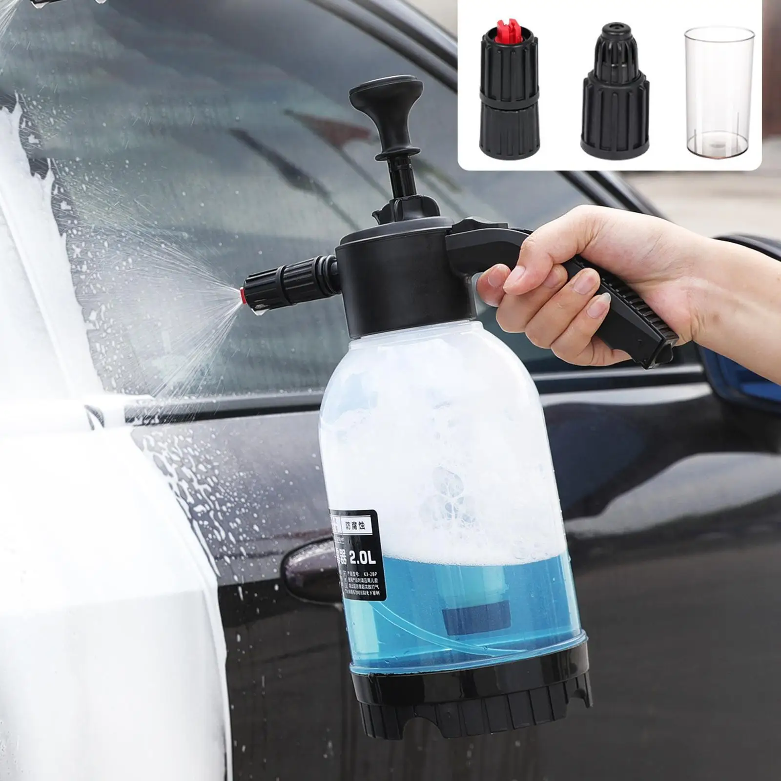 Portable Car Wash Pump Manual Foaming Sprayer for Car Washing