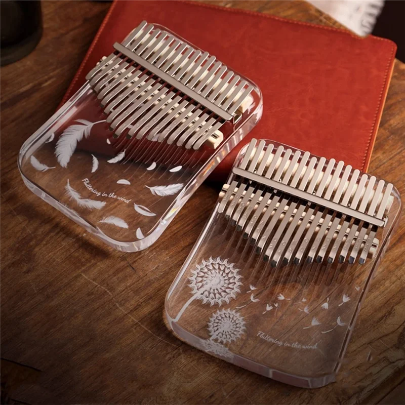 

A51Q-Kalimba 17 Key Professional Thumb Piano Acrylic Kalimba Thumb Piano Keyboard Musical Instrument