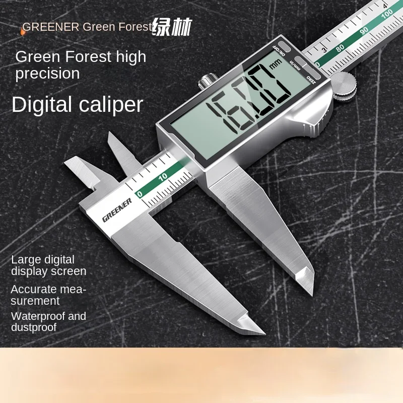 Xk Green Forest Eletronic Caliper High Precision Digital Display Industrial Grade Household Small