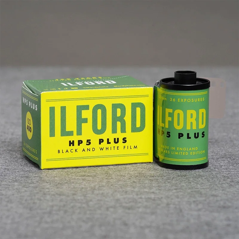 ILFORD HP5 PLUS 400 135 فيلم أبيض وأسود 1-10 لفات لكاميرا فيلم Kodak Fujifilm إصدار عتيق (متوافقة - 2028)