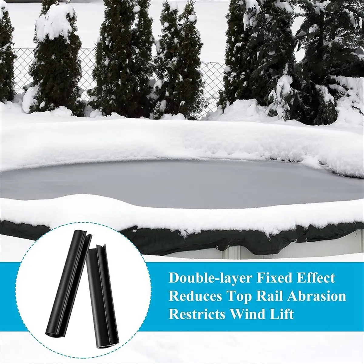 T34C 24 Pcs Pool Cover Clip, Winter Swimming Pool Cover Clips Above Ground Cover Clips for Secure Your Winter Pool Cover