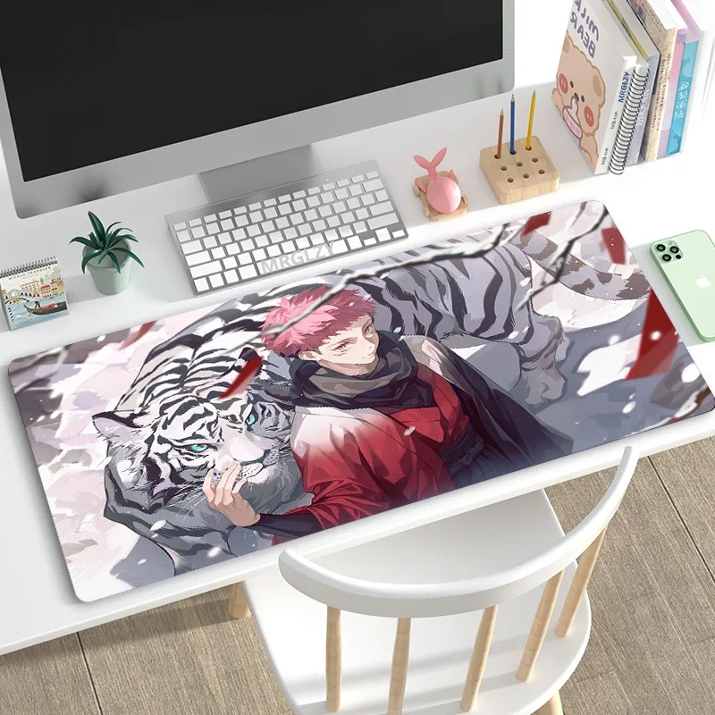 

Anime Mouse Pad Jujutsu Kaisen Gamer Playmats 40*90CM Large Keyboard MouseMat Gojo Satoru Desk Mat XXL Carpets Rugs for Laptop