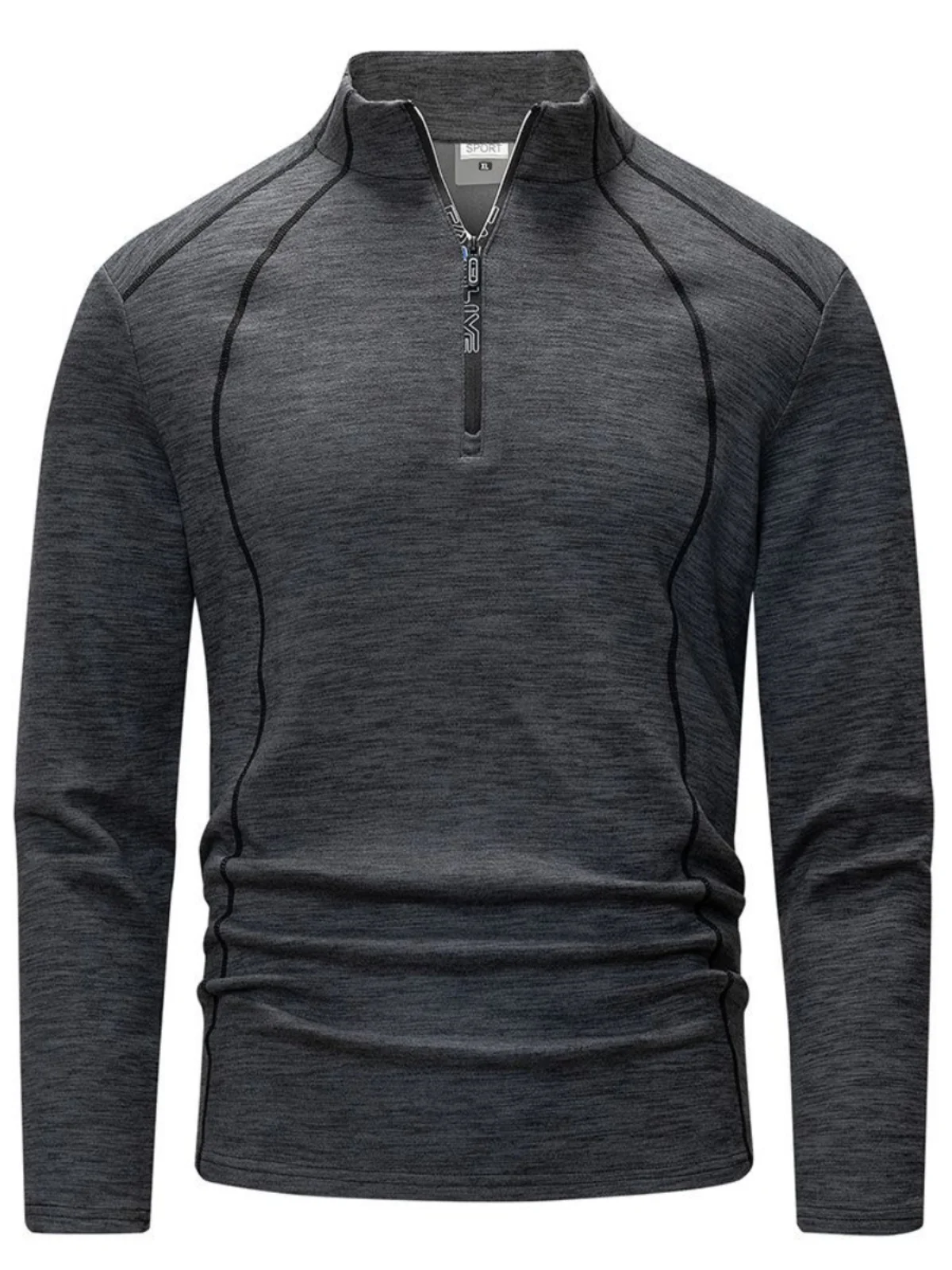 

Мужской утепленный свитер с флисовой подкладкой для активного отдыха, осенне-зимняя теплая одежда с длинным рукавом и воротником-стойкой