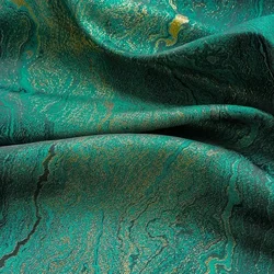45cmX165cm Shining Green Retro Jacquard Fabric Clothing Dress Luggage Bag Decorative DIY Sewing Fabric A187