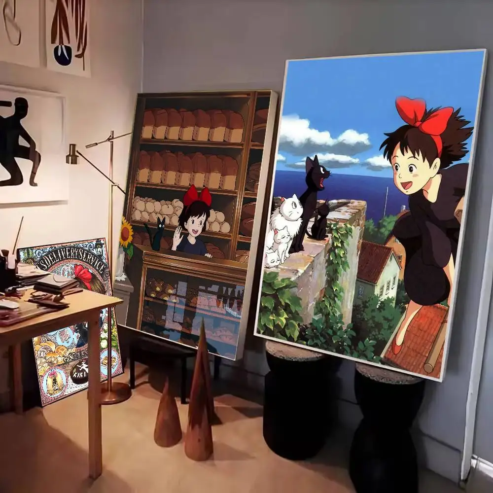 أنيمي k-Kikis d-التوصيل خدمة المشارك ورقة طباعة غرفة المعيشة المنزلي غرفة نوم مدخل بار مقهى الفن اللوحة الديكور #3
