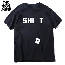 COOLMIND 100% Cotton Cool Men Funny T Shirt Casual Short Sleeve Sport Summer Loose Men Funny Tshirt Male t-shirt Tops Tee Shirts