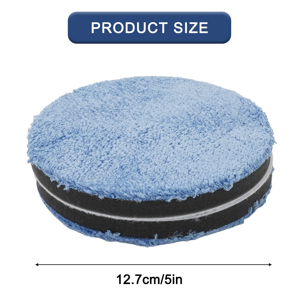 2Pcs 3/4/5/6/7 Inch Microfiber Polishing Pads Sponge Foam Buffing Pad Set For Car Polisher Wax Removal Auto Detailing Tools