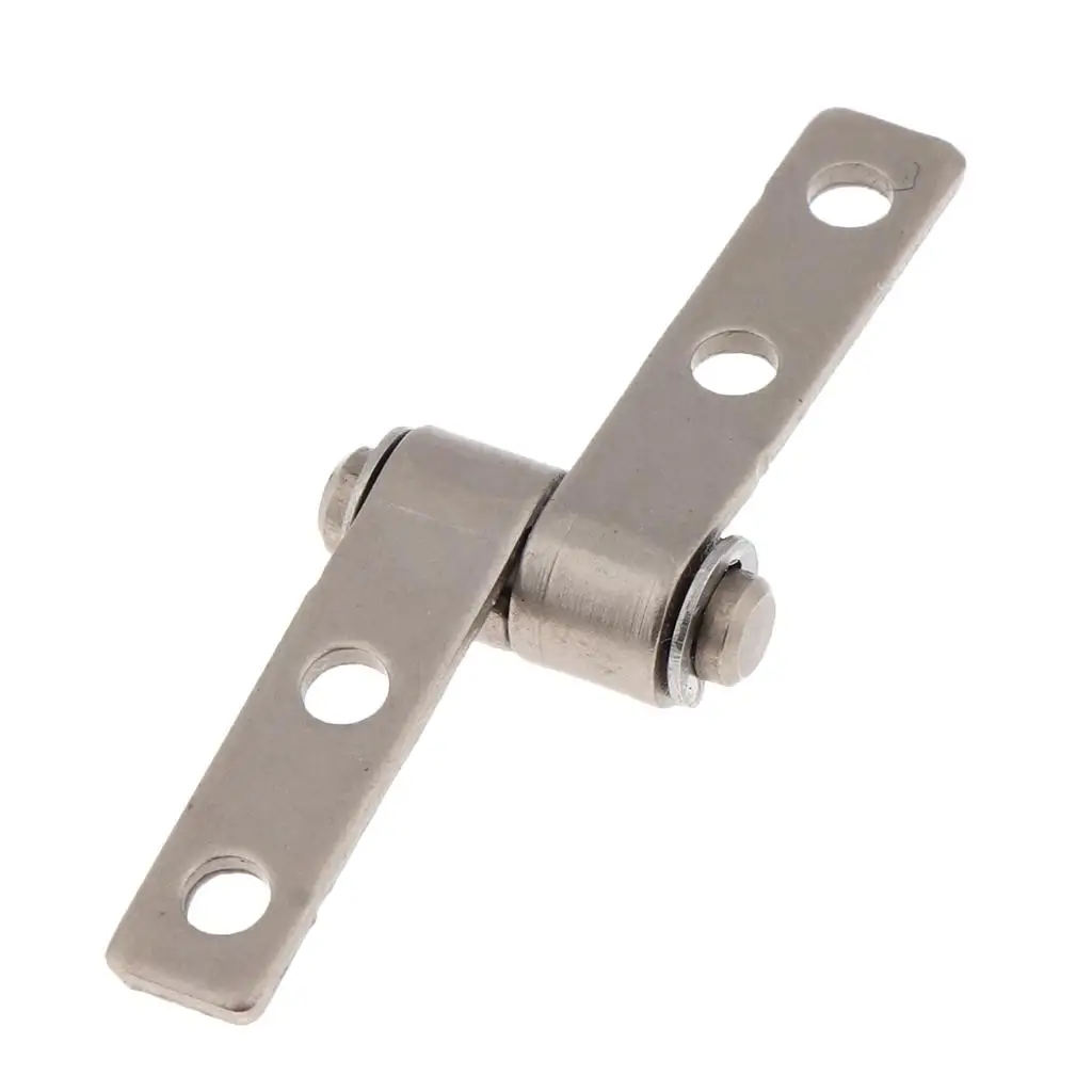 

0.1N.m 360 Degree Rotation Torque Friction Positioning Hinge, 3.3mm 4 Holes, Silver Tone, Right Side