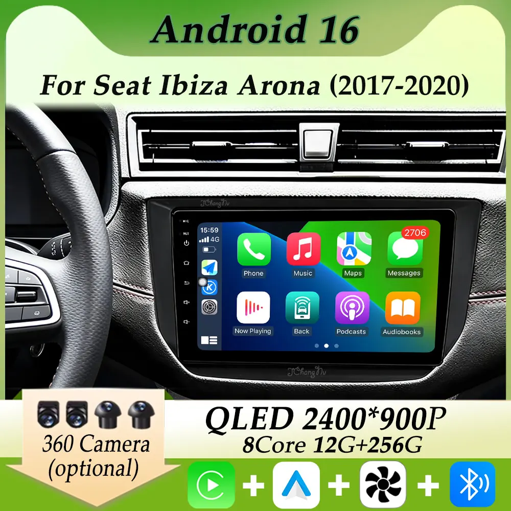 

For Seat Ibiza Arona 2017 - 2020 Car Radio Video Multimedia Player Carplay Android GPS Navi BT Split Screen Head Unit DSP Stereo