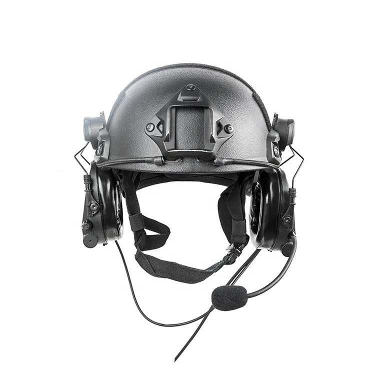 Defendser Noise Cancelling Foldable Tactical Tank Helmet Headset Comtac III