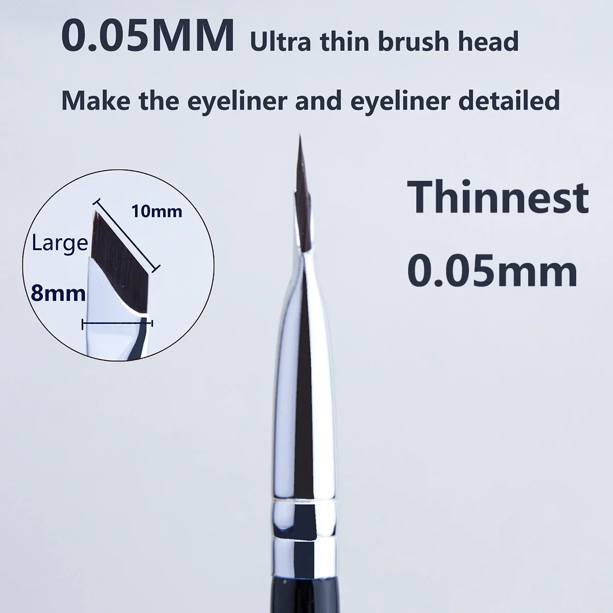 Large Blade Eyeliner Brush Ultra Thin Fine Angle Flat Eyebrow Brush Under The Eyes Place Makeup Brush Precise Detail Brushes