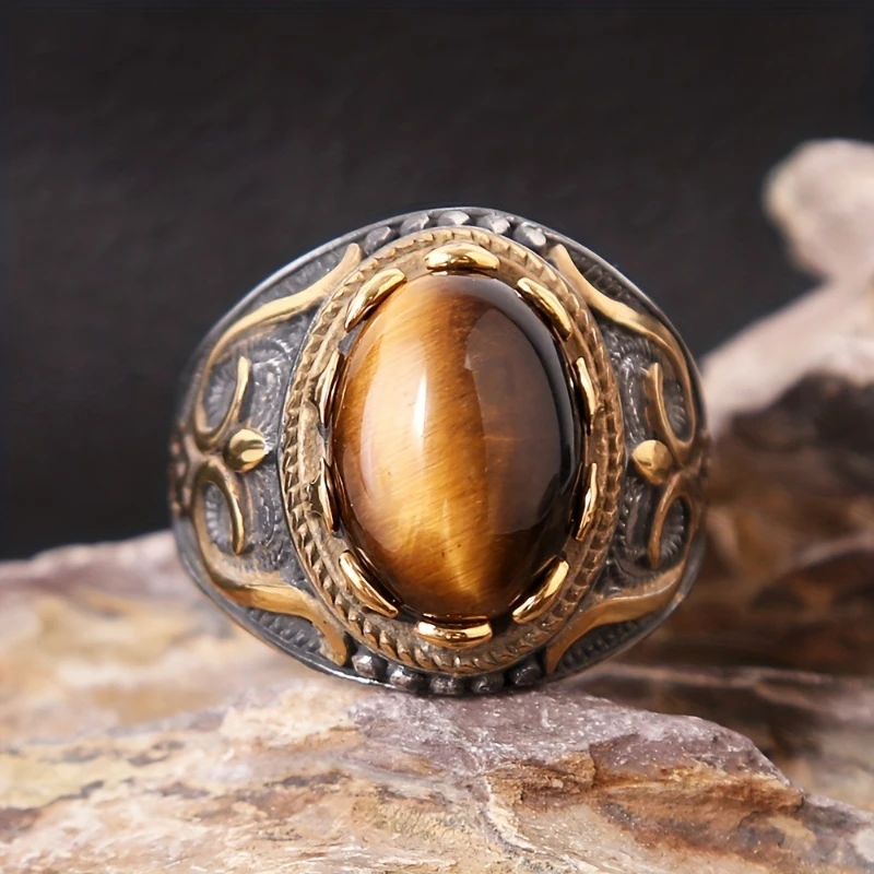 1 Stück handgeschnitzter Ring – Men'S Accessories Hand Bands Bewertung und Preis
