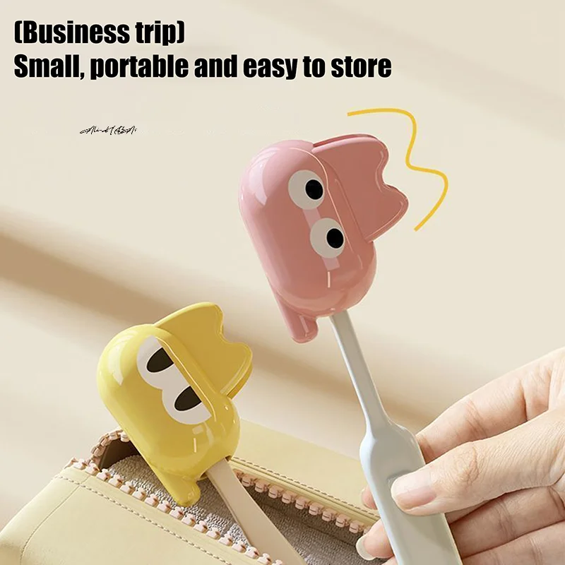 

2PCS Toothbrush Head Cover Cat Shape Travel Toothbrush Protector Cap Travel Brush Pod Case Portable Toothbrush Cap Clip Cover