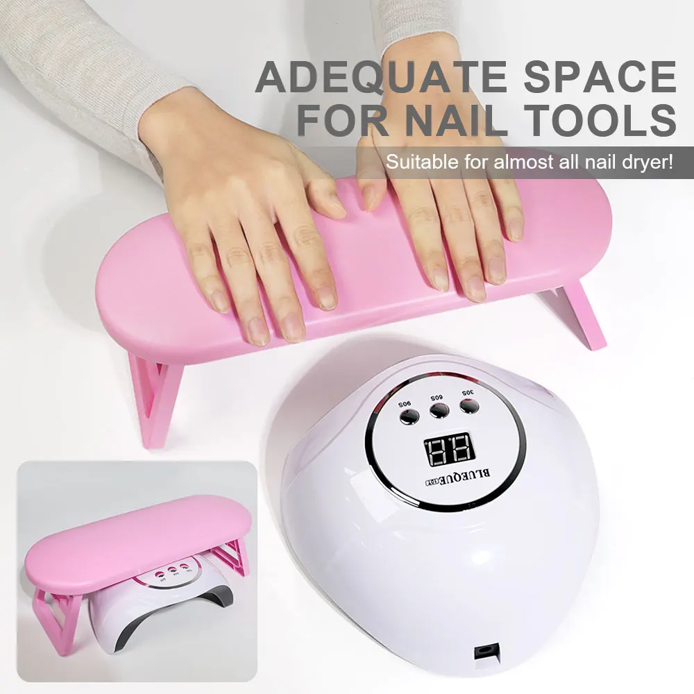 Pink/White Portable Design Nail Art Hand Pillow Hand Cushion Stand Manicure Desktop Hand Rest Pillow Nails Art Arm Rest Tool