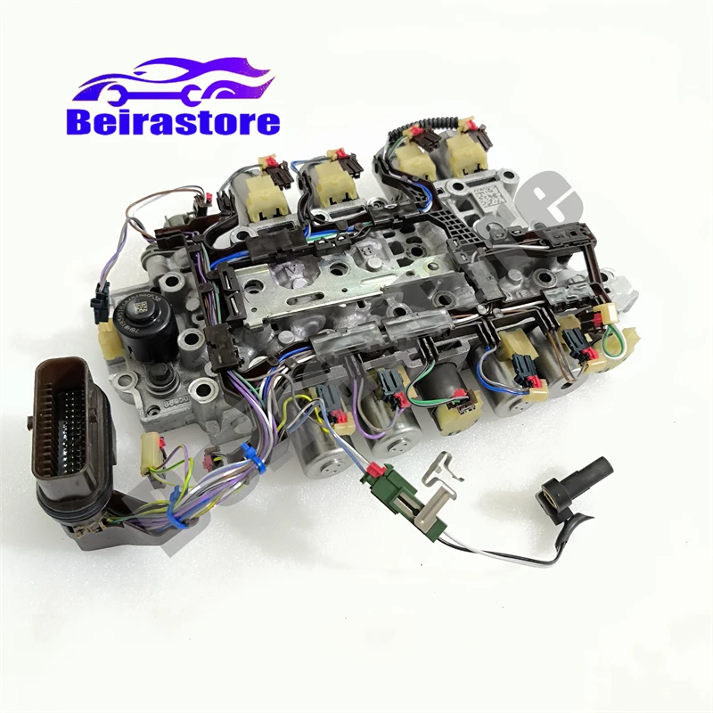 Placa superior del cuerpo de la válvula de transmisión automática original 9T50 con arnés de cableado para Cadillac XT5, Buick Regal, Chevrolet
