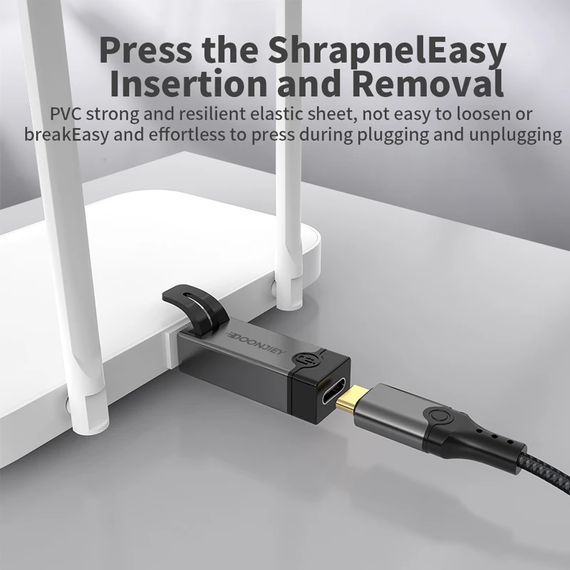 Adapter USB-C do Ethernet 1Gbps Gigabit USB-C żeński na RJ45 męski Przenośny Konwerter Sieciowy do PC MacBook Akcesoria Sieciowe — zdjęcie produktu 5