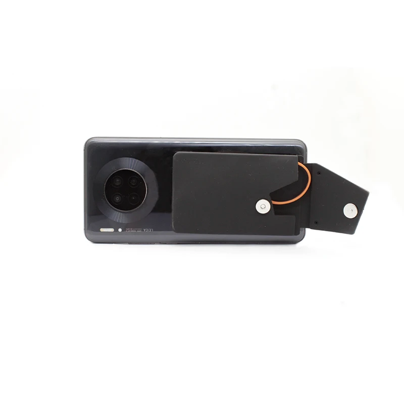 Mini-Lesebrille 1,0 bis 3,5, tragbare Lesebrille, Nasensteg- und Brillenetui aus Edelstahl, befestigt an Mobiltelefon – Detail 4