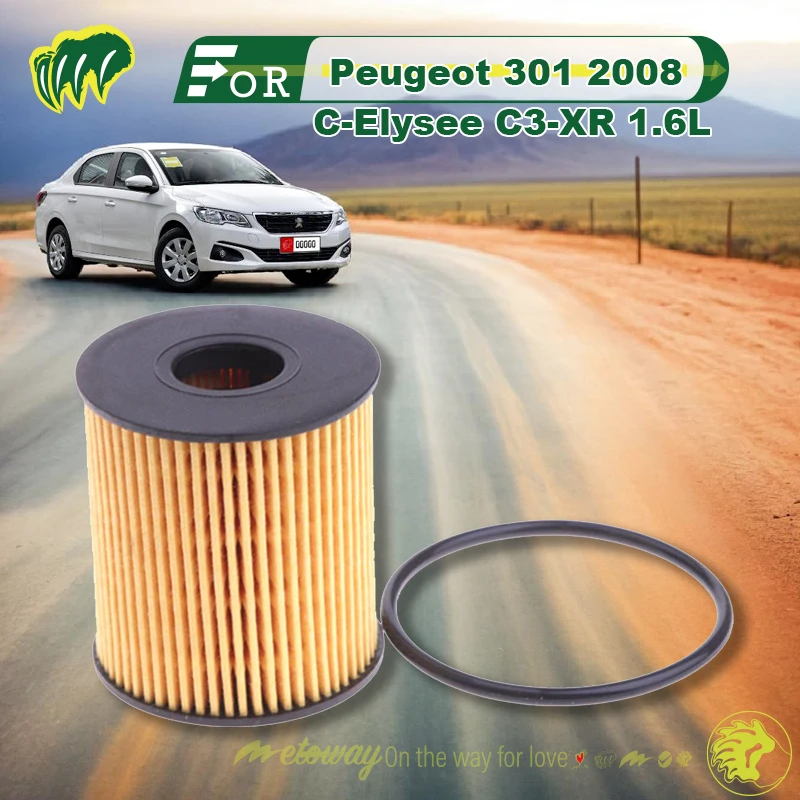 

For Peugeot 301 2008 C-Elysee C3-XR 1.6L Engine Oil Filter Replace Filter Engine Oil Filter Element Engine Oil Filter Grid