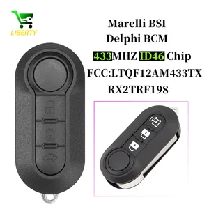 Liberty 433 MHz PCF7946A ID46 Delphi BSI LTQF12AM433TX / RX2TRF198 Kunci Jarak Jauh Lipat Fob 3 Tombol untuk Fiat 500L Ram Promaster City 10 ram promaster penjualan terbaik - №