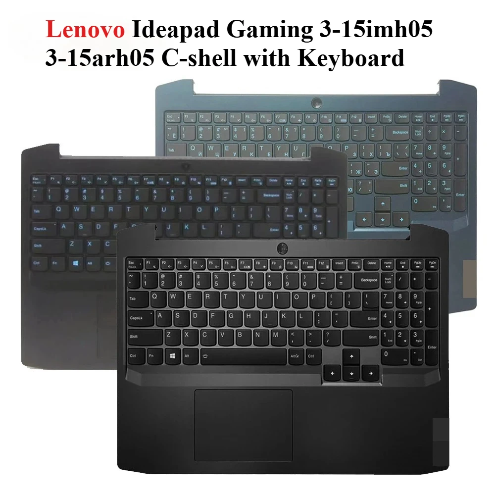 

For Lenovo Ideapad GAMING 3 15ARH05 15IMH05 5CB0Z33234 palm rest backlight keyboard touchpad upper cover case Laptop Shell
