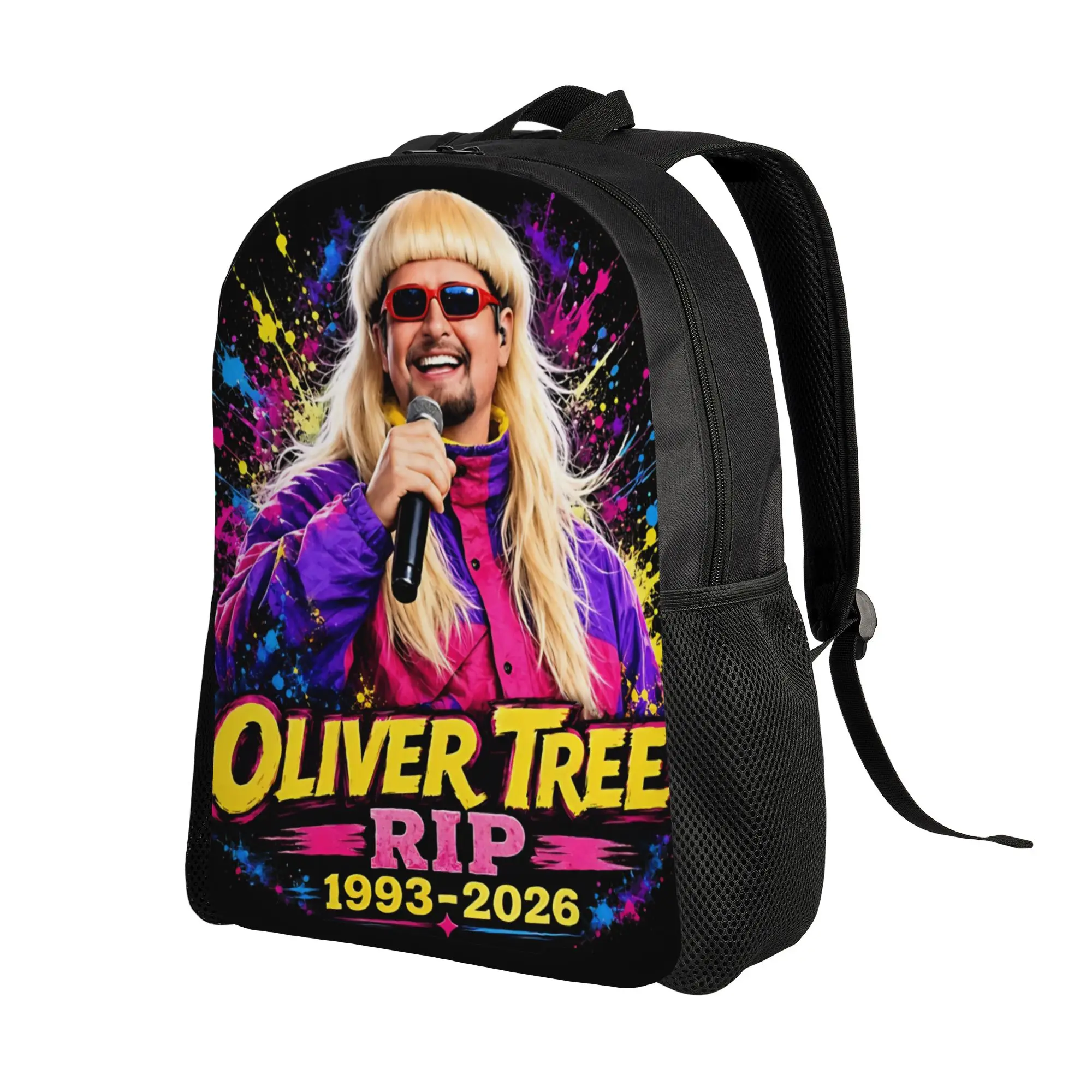 Oliver Tree Rest In Peace 1993 to 2026 Memorial Teenage Backpack Sports High School Work Daypack for Men Women Shoulder Bag