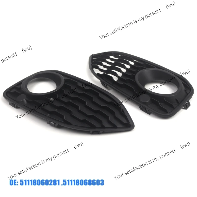 

1Pair Front Bumper Fog Light Racing Grilles For BMW 1 Series F20 Sport 2015-2017 Fog Lamp Grill Cover 51118060281 51118068603