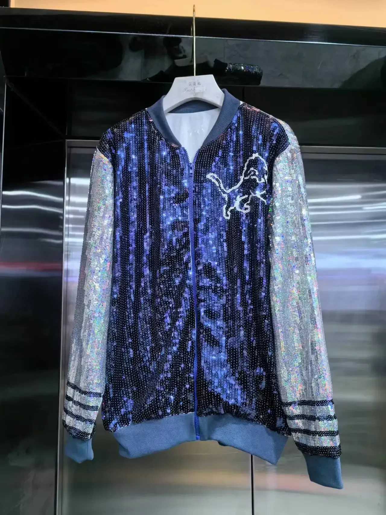 جاكيت نسائي بأكمام طويلة مطرز ، رقبة مستديرة ، جاكيت فضفاض ، معاطف مرقعة ، هيب هوب ، ملهى ليلي ، جودة عالية ، ملابس الشارع ذات الحروف ، الخريف