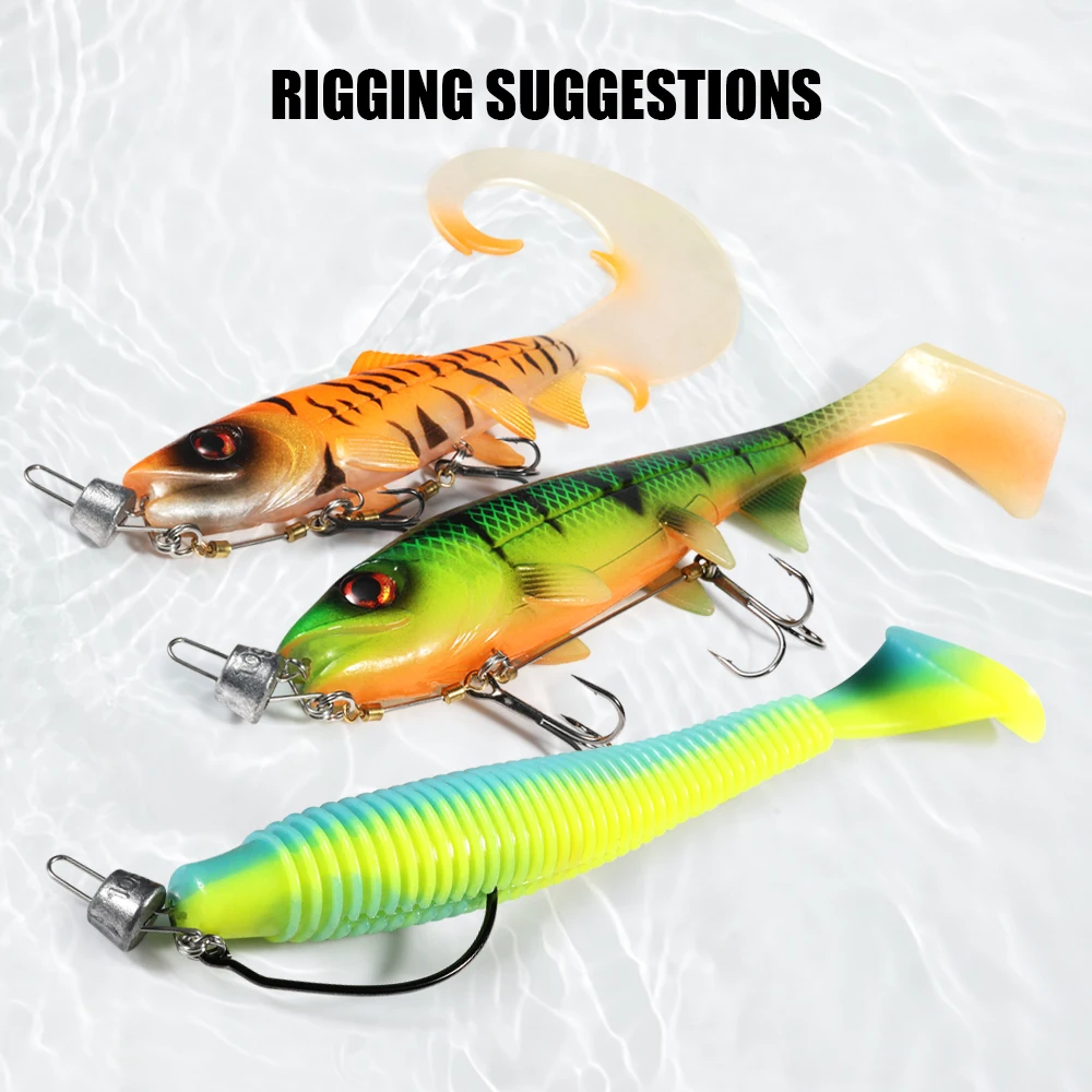 سبينبولير-الضحلة المسمار بايك لا شيء نظام دوران ، دوامة الصيد مع الرصاص غرق ، سوفتبيت تلاعب معالجة ، الوزن 5g ، 7g ، 10g ، 15g ، 20g