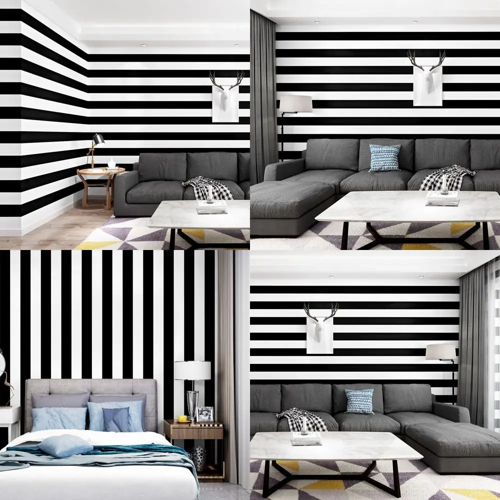 أبيض وأسود أفقي عمودي مخطط خلفية الحديثة بسيطة غرفة المعيشة الحلاق القهوة مطعم متجر الملابس خلفية التلفزيون