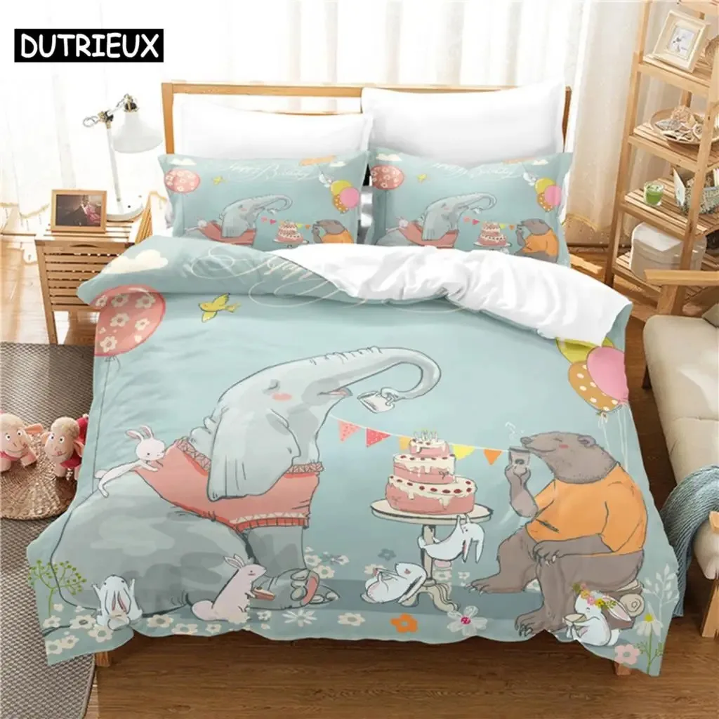 Cartoon Animal Bedding Set Duvet Cover Set 3d Bedding Digital Printing Bed Linen Queen Size Bedding Set Fashion Design