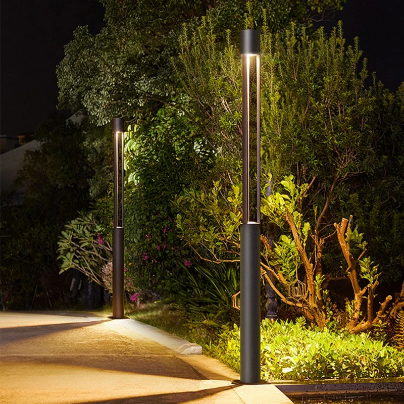 Binnenplaatslamp Tuinvilla Hoogpolige Lamp Landschap Lamp Post Led Waterdichte Verlichting Straatlantaarn 85-265V