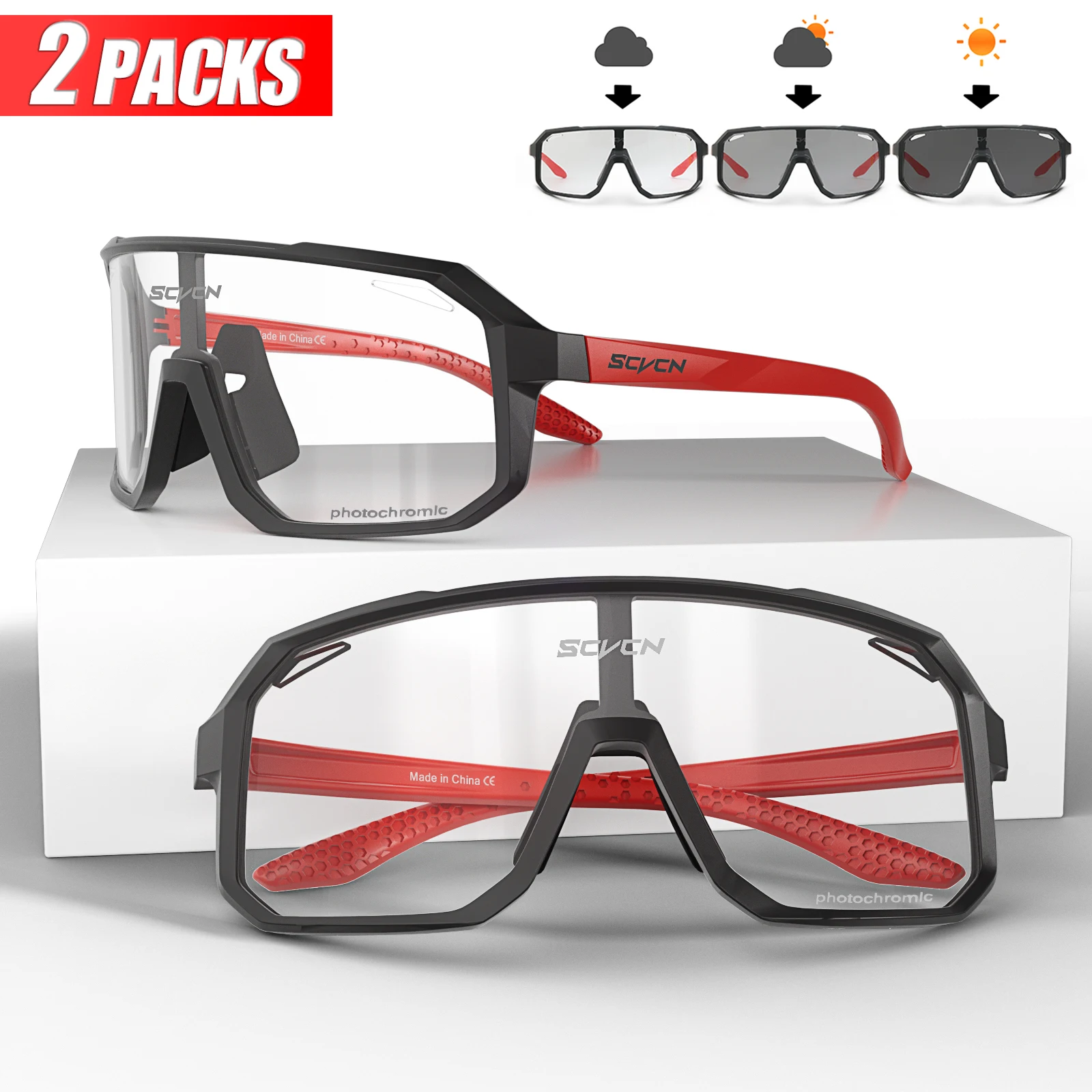 SCVCN Fahrrad brille photo chrome sonnenbrille männer frauen mountain bike road brillen neu fahrrad fahren outdoor sport wander brille 3
