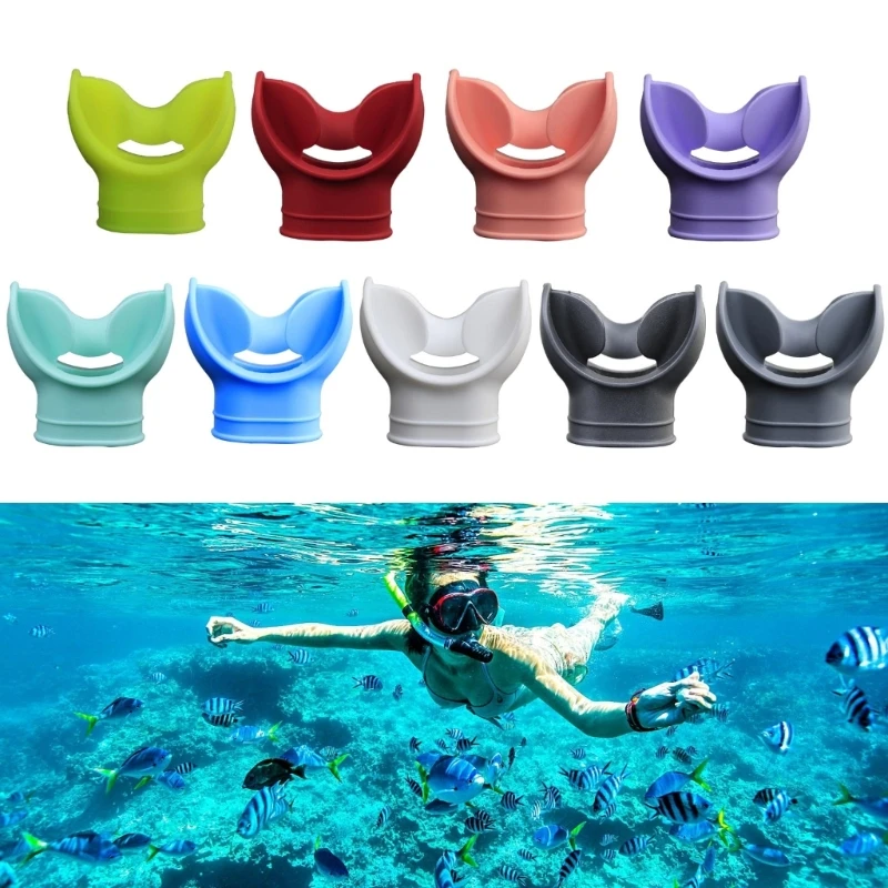 Silicone Snorkel Mouthpiece Comfortable  Diving Regulator Mouthpiece Cover Octopus Holder Retainers Easy to Use