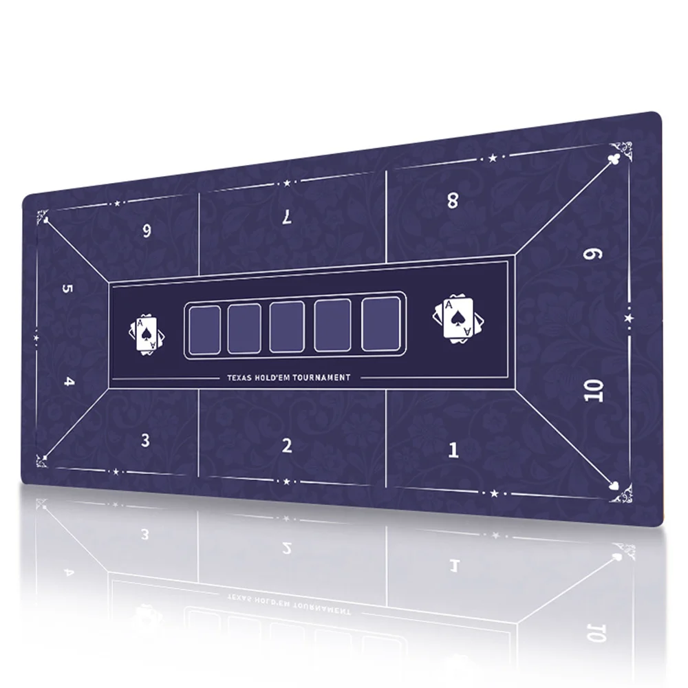 

Poker Mat 10 Players Texas Hold'em Poker Rubber Mat Table Gaming Poker Topper Folding Portable Poker Table Top Layout
