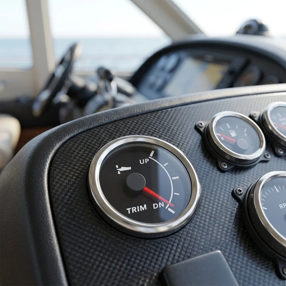 52mm Marine Balance Gauge IP67 Waterproof Stainless Steel Ship Instrument For Boat Yacht Cargo Vessel Monitoring Dashboard