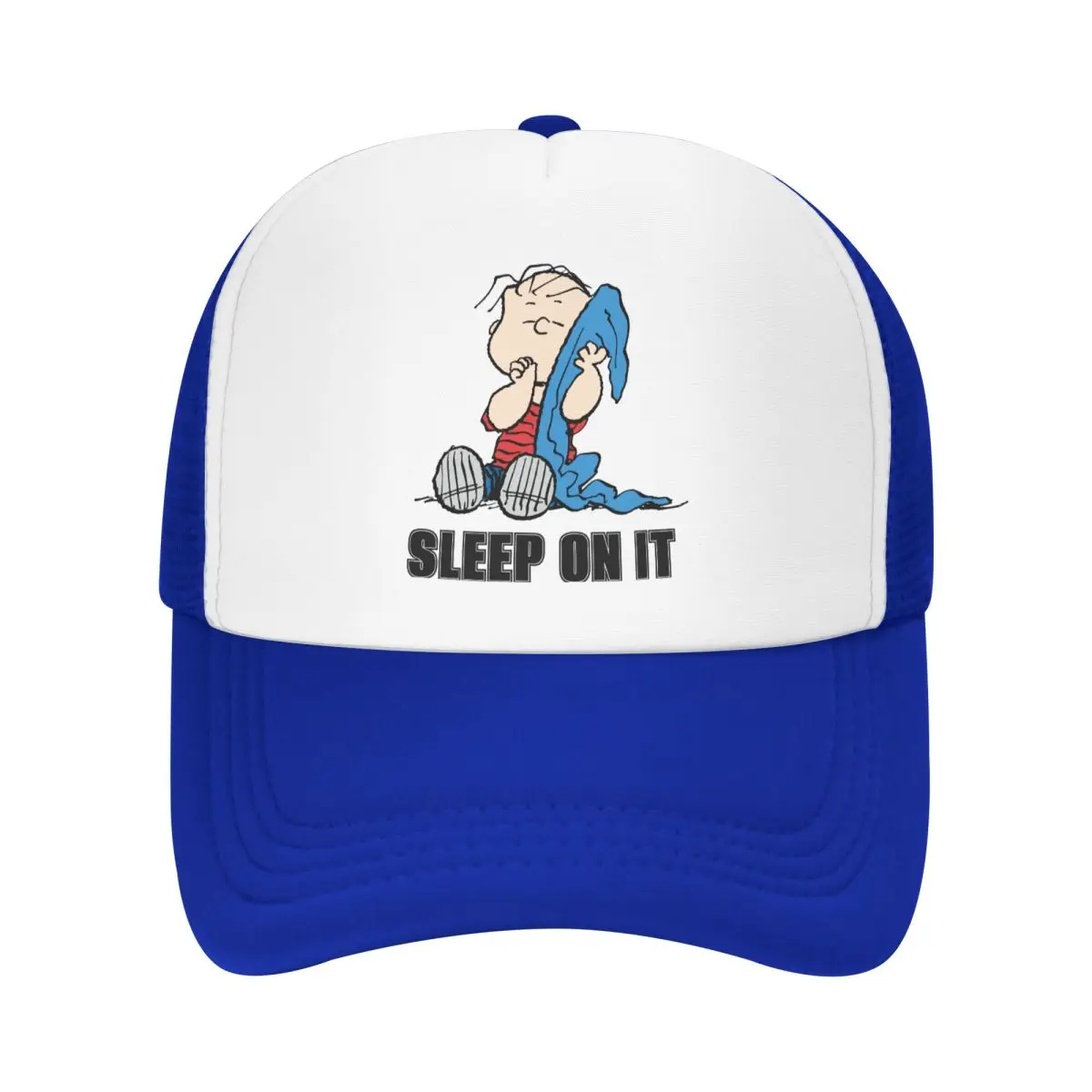 Snoopy Peanuts Linus & Mesh Baseball Cap Unisex Sport Sun Caps Hat Adjustable Snapback Caps Golf Hats High Quality Trucker Cap