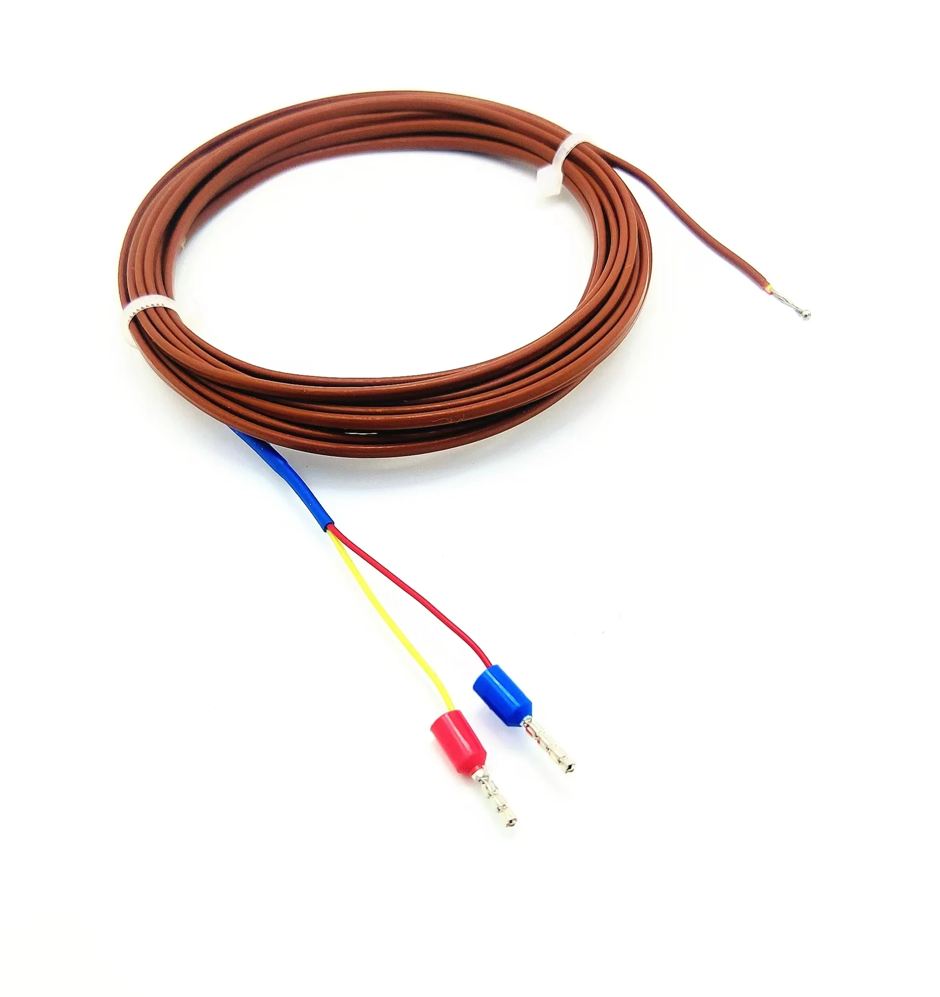 K-type thermocouple, PTFE temperature measuring wire, motor temperature sensor, K-type 1M/2M/3M/4M/5M,0-250℃.