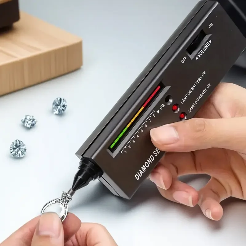 Lápiz probador de diamantes portátil, herramienta de prueba de dureza de gemas de alta precisión para joyería, jade, cristal y moissanita