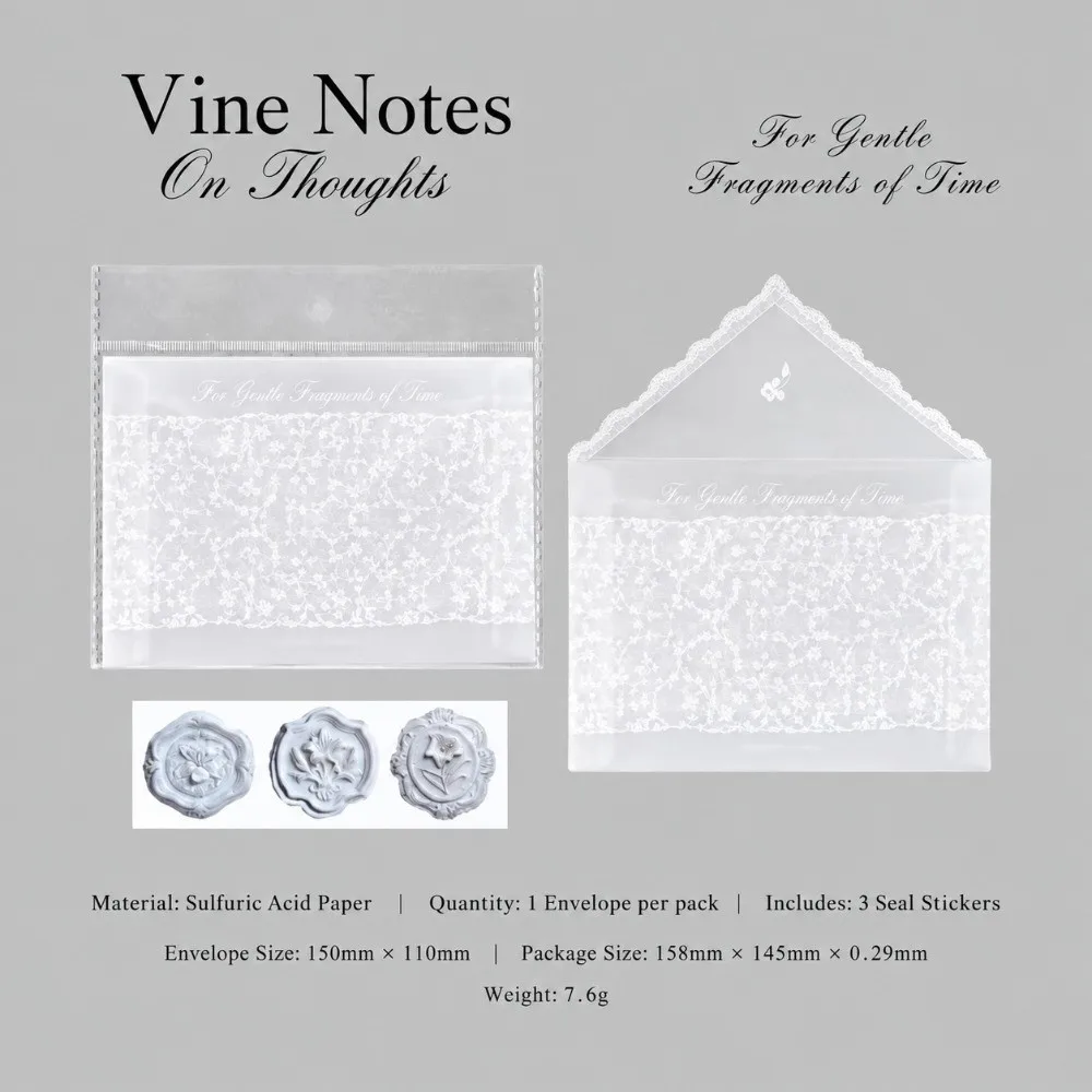 4pcs Per Set Lace Paper Envelope Paper Material Transparent Lace Postcard Storage Bag Hollow Wedding Invitation Envelopes