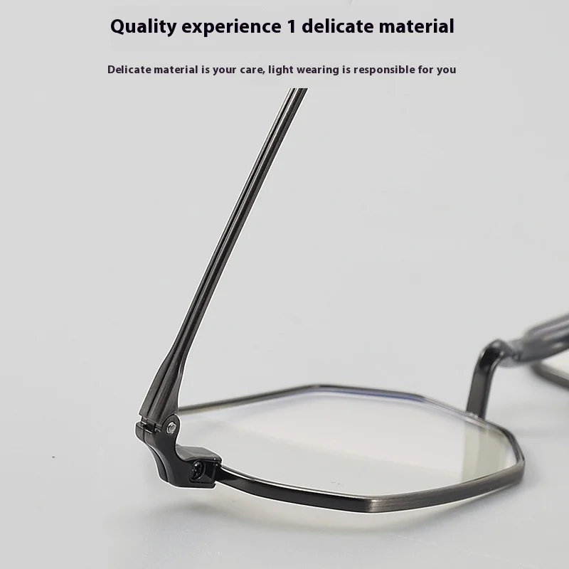 مصمم وصفة طبية فاخرة قصر النظر الرجال متعدد البؤر التقدمية التيتانيوم النساء الرجعية اللونية قصر النظر إطارات نظارات