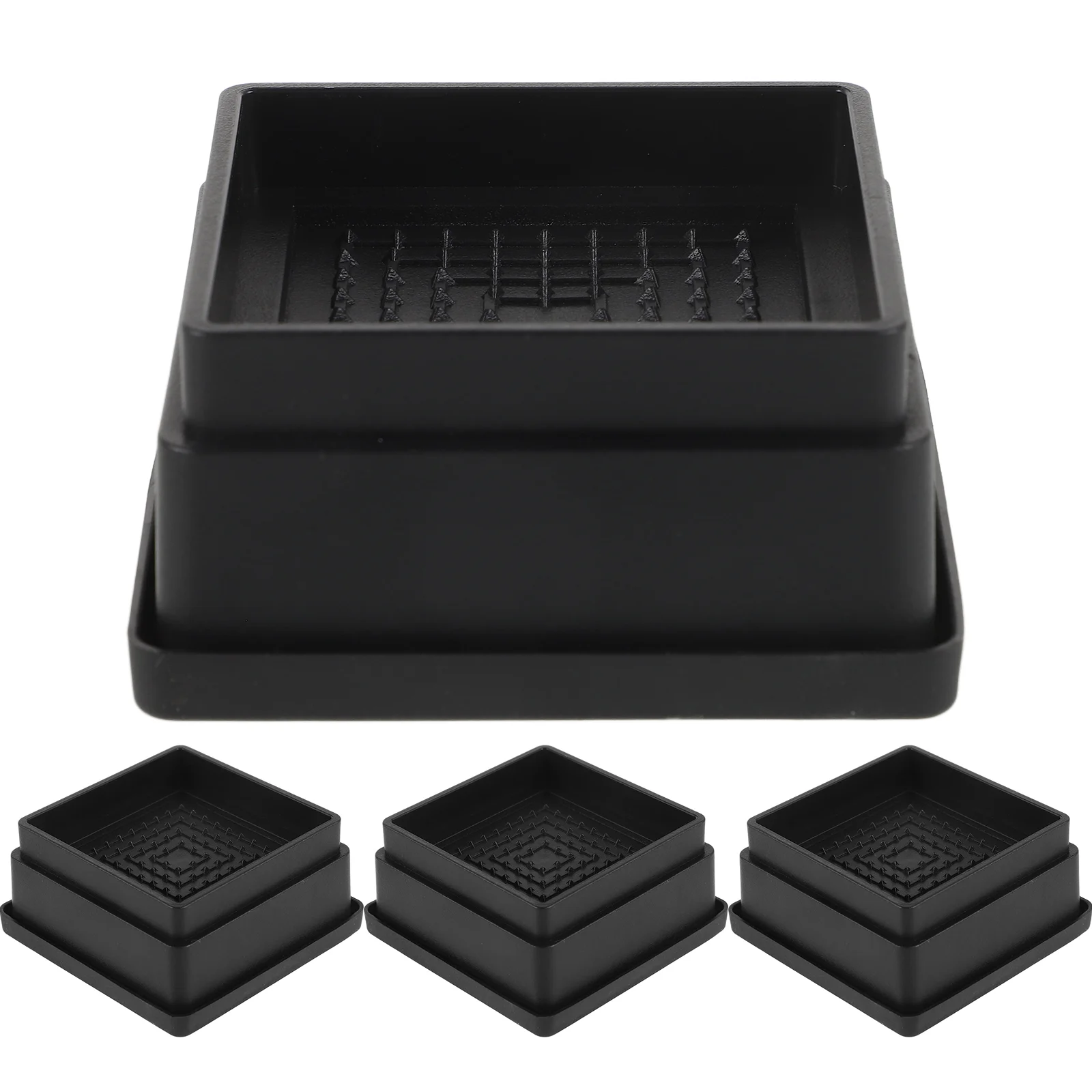 

4 Pcs Adjust Foot Accessories Bed Mat Rubber Risers For Desk Legs Couch Heavy Duty