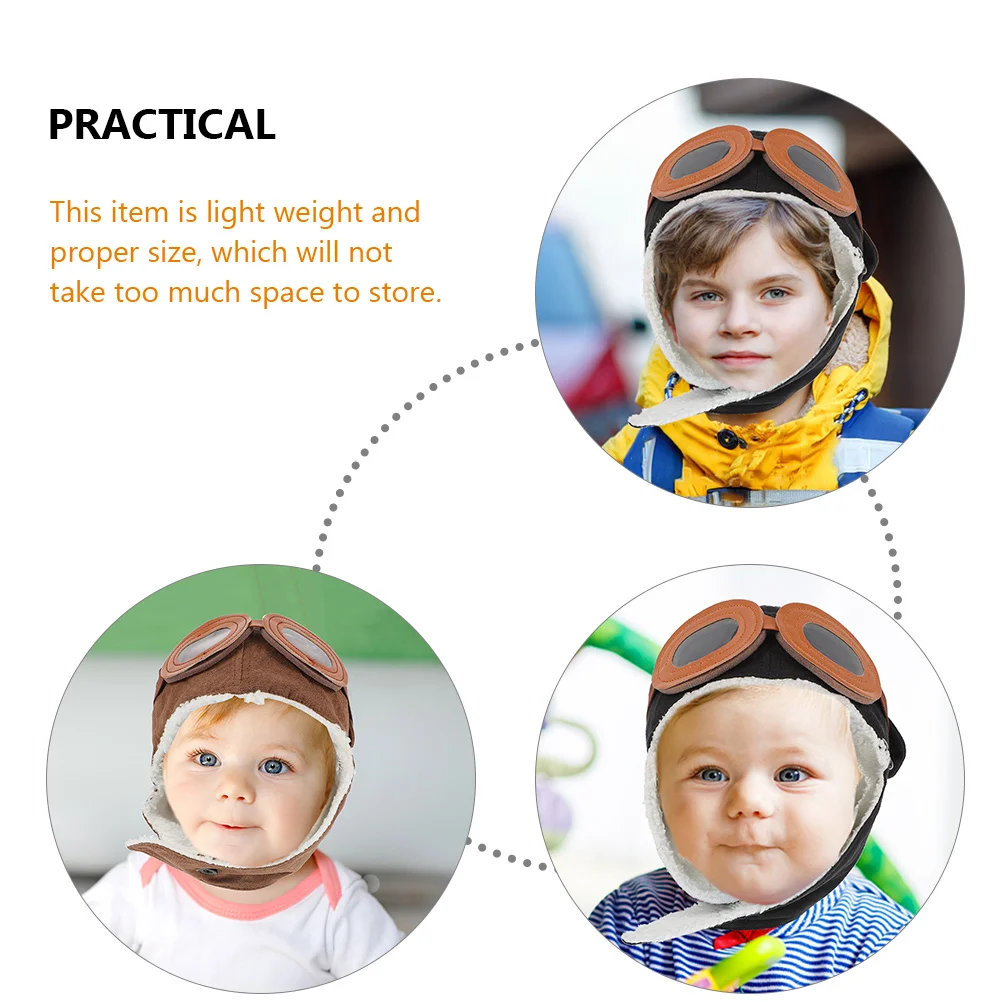 

Children Hat Kids Cotton Winter Hat Unisex Toddler Caps Warm Decorative Pilots Theme Lightweight Proper Size Fall