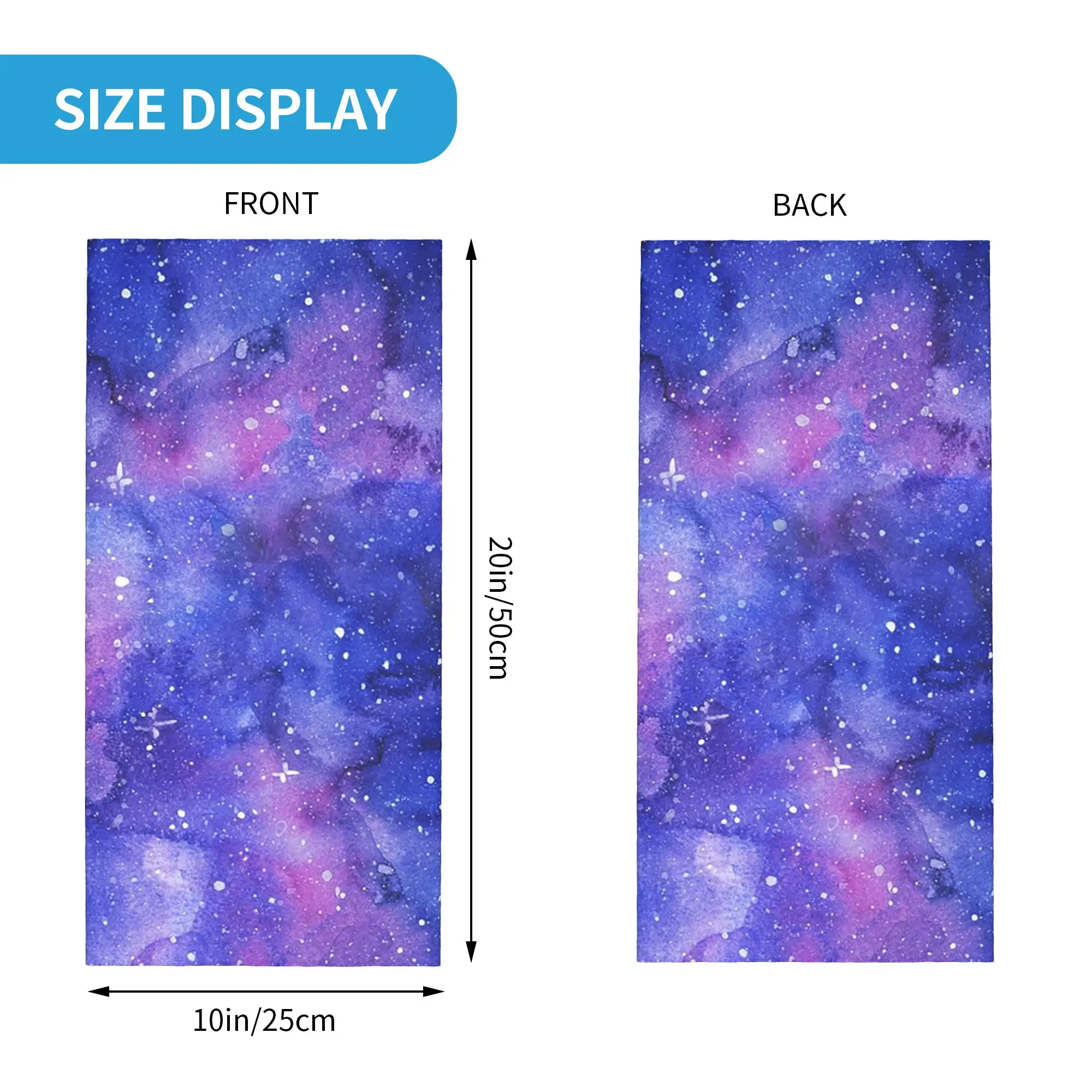 Space Galaxy Constellation Bandana Neck Cover Printed Wrap Scarf Cycling Scarf Riding Unisex Adult Washable