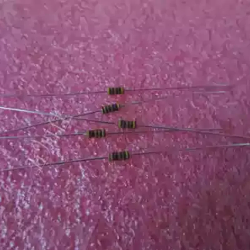10-100pcs imported RCR05G472JS 4.7K 1/8W antique carbon core non inductive resistor gallbladder machine special