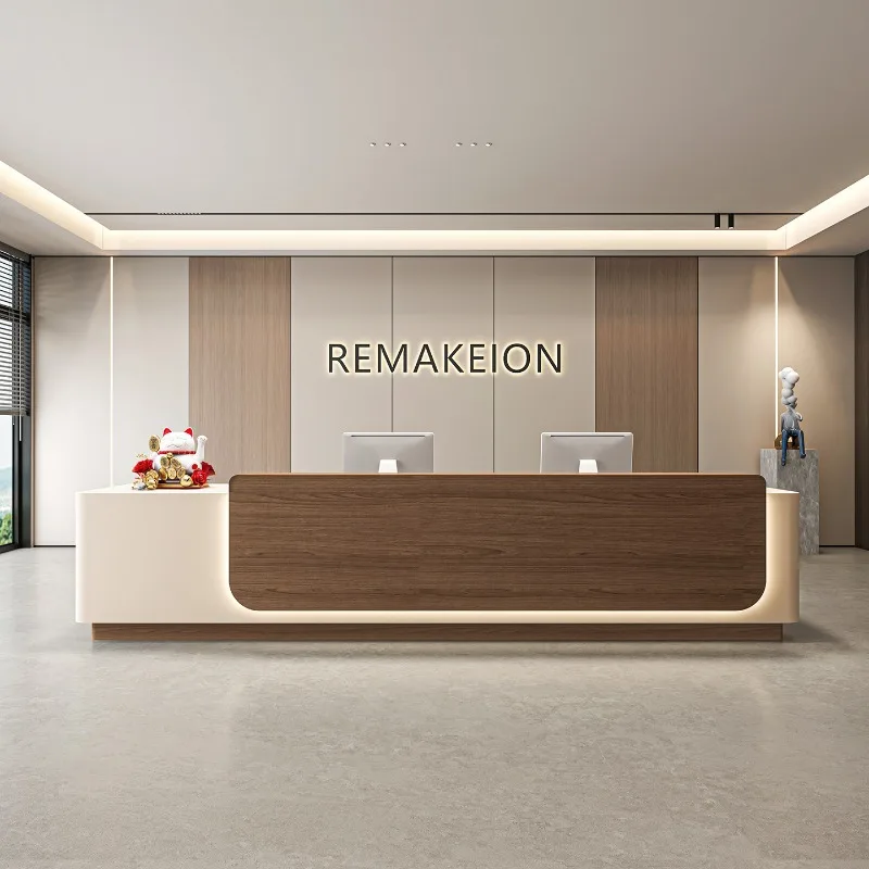 

Company Design Reception Desks Long Display Restaurant Hotel Luxury Bar Reception Desks Beauty Mostrador Commercial Furniture
