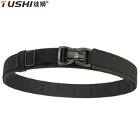 TUSHI Metal Tactical Belt For Men 1100D Nylon Hard Gun Belt Military Belt Jeans Belt EDC Outdoor Sports Girdle IPSC Accessories